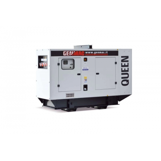 Generator 108 kw, G130 IS, GENMAC QUEEN, insonorizat,stationar, diesel, AVR, ATS inclus