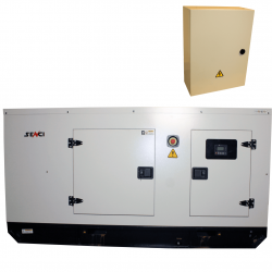 Generator insonorizat trifazat SENCI SCDE 72i-YS-ATS, Putere max. 72kVA, 400V, AVR, motor Diesel