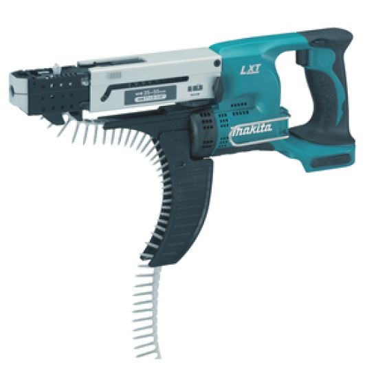 Masina de insurubat cu suruburi in banda DFR550 Makita, 18 V, prindere 1/4