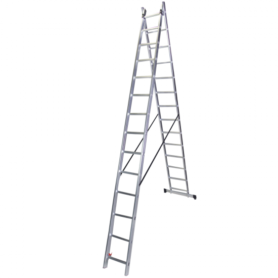 Scara dubla aluminiu STR217, inaltime maxima 830 cm